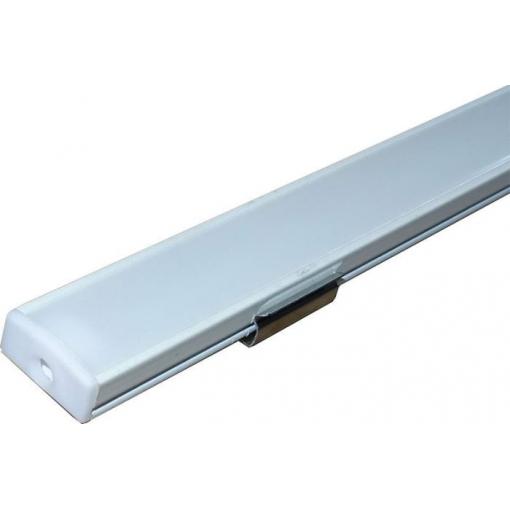 Hliníkový profil MS-509 pro LED pásku 8–10 mm, 1 m, bílý, anodizovaný