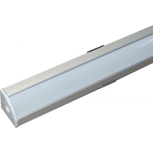 Hliníková rohová lišta MS-614 pro LED pásku 8–10 mm, 1 m, anodizovaná