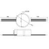 LED driver Carspa 015-012N3, 12 V DC / 15 W, do krabice pod vypínač