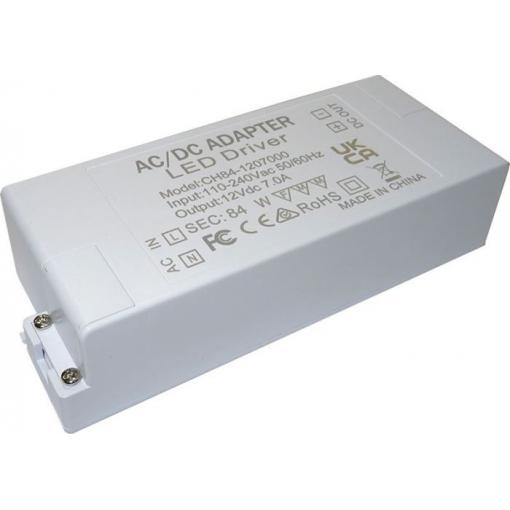 LED driver 12 V DC / 84 W, IP20, 140 × 60 × 35 mm