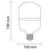 LED žárovka E27 T100, 230 V / 25 W, denní bílá 4000 K