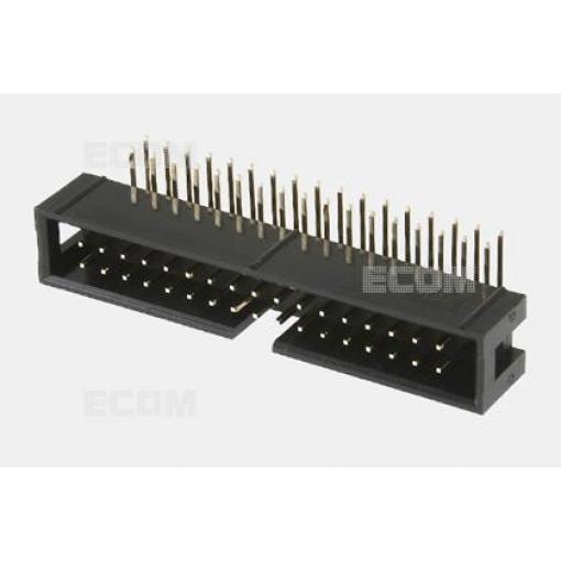 Vidlice dvouřadá DS1013-34RSIB-B-0, 2×17 kontaktů, 90°, Au, rozteč 2,54 mm