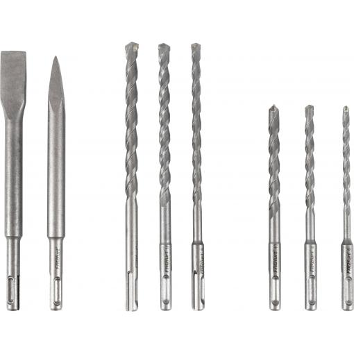 FRITZFURT 3161-3008 40CR-ocel sada příklepových vrtáků 8dílná 6 mm, 8 mm, 10 mm, 12 mm SDS plus 1 sada