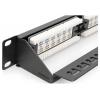 Digitus DIGITUS - CAT 6, Klasse E Patch Panel, ungeschirmt patch panel 483 mm (19) CAT 6A černá osazený