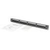 Digitus DIGITUS - CAT 6, Klasse E Patch Panel, ungeschirmt patch panel 483 mm (19) CAT 6A černá osazený