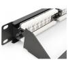 Digitus DIGITUS - CAT 6, Klasse E Patch Panel, ungeschirmt patch panel 483 mm (19) CAT 6A černá osazený