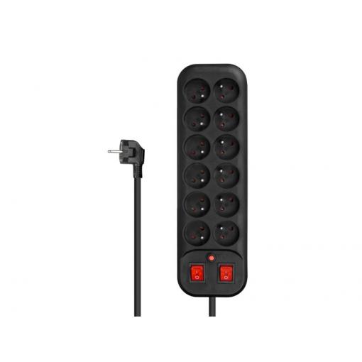 Prodlužovací přívod 12 zásuvek 1,8m DPM PPS52