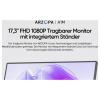 Arzopa Přenosný monitor 43.9 cm (17.3 palec)1920 x 1080 Pixel, 16:9, 25 ms, IPS LCD