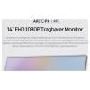 Arzopa Přenosný monitor 35.6 cm (14 palec)1920 x 1080 Pixel, 16:9, 25 ms, IPS LCD