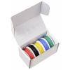 TRU COMPONENTS TC-14085024 Silikonová licna, 0.75 mm², červená, černá, žlutá, modrá, zelená, 1 sada
