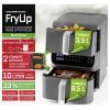 GourmetMaxx 16404 horkovzdušná fritéza 10 l 2500 W nepřilnavý povlak, bez BPA, Cool touch pouzdro, Digitální časovač, funkce grilování, horkovzdušný,