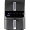 GourmetMaxx 16404 horkovzdušná fritéza 10 l 2500 W nepřilnavý povlak, bez BPA, Cool touch pouzdro, Digitální časovač, funkce grilování, horkovzdušný,