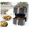GourmetMaxx 16404 horkovzdušná fritéza 10 l 2500 W nepřilnavý povlak, bez BPA, Cool touch pouzdro, Digitální časovač, funkce grilování, horkovzdušný,