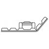 HellermannTyton FMB4APT-A-PA66HS-BK (10) úchytka samolepicí 151-03669 flexibilní podstavec černá 10 ks