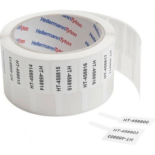 HellermannTyton 596-00160 Helatag-Marker TAG20-65T1FL štítky pro značkovací systém Druh montáže: nalepení Potisknutelná plocha: 20 x 30 mm bílá 1000 ks