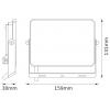BELLALUX 4099854493386 LED reflektor 30 W Barvy světla (LED svítidlo): studená bílá