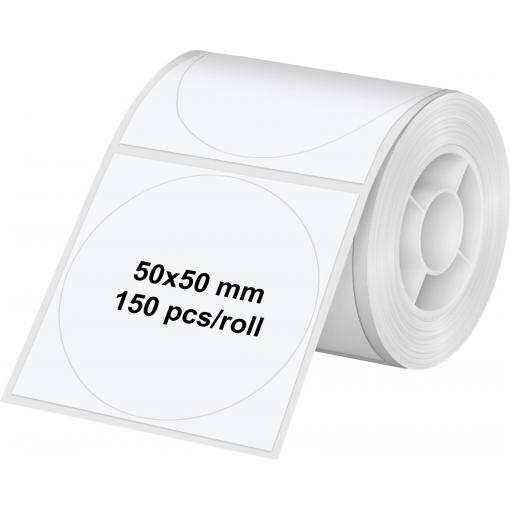 Olympia etikety (role) 50 x 50 mm papír thermodirekt bílá 1 ks 6324 univerzální etikety