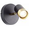Brilliant Wandspot 12,5cm G03410/86 nástěnné světlo GU10 LED Černá/písková, zlatá (matná)