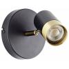 Brilliant Wandspot 12,5cm G03410/86 nástěnné světlo GU10 LED Černá/písková, zlatá (matná)