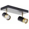 Brilliant G03413/86 Deckenleuchte 33cm stropní svítidlo LED GU10 Černá/písková, zlatá (matná)