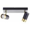 Brilliant G03413/86 Deckenleuchte 33cm stropní svítidlo LED GU10 Černá/písková, zlatá (matná)