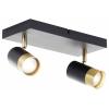Brilliant G03413/86 Deckenleuchte 33cm stropní svítidlo LED GU10 Černá/písková, zlatá (matná)