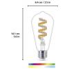 WiZ 8720169072213 LED Energetická třída (EEK2021) G (A - G) E27 6.3 W = 40 W (š x v x h) 143 x 143 x 64 mm 1 ks