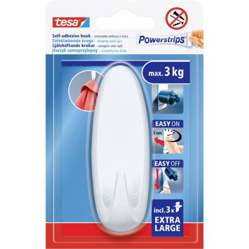 tesa TESA® Powerstrips® Haken XL Oval Množství: 1 ks