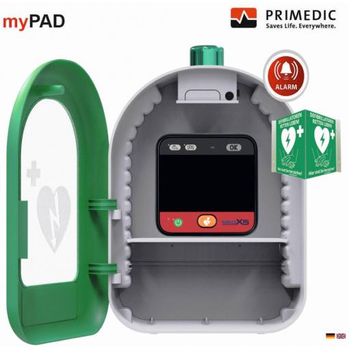MEDX5 myPAD-M mit LCD-Farbbildschirm defibrilátor mobil Automatické řízení defibrilačního výboje černá