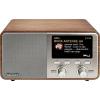 Albrecht DR 760 27760 stolní rádio, DAB+, FM, DAB+, AUX, Bluetooth, Dřevěný kryt, včetně reproduktoru, dřevo, hnědá, stříbrná