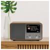 Albrecht DR 760 27760 stolní rádio, DAB+, FM, DAB+, AUX, Bluetooth, Dřevěný kryt, včetně reproduktoru, dřevo, hnědá, stříbrná