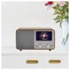 Albrecht DR 760 27760 stolní rádio, DAB+, FM, DAB+, AUX, Bluetooth, Dřevěný kryt, včetně reproduktoru, dřevo, hnědá, stříbrná