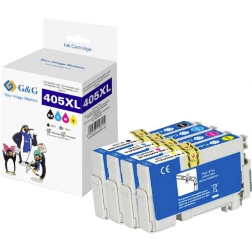G&G Ink kompatibilní černá, azurová, purppurová, žlutá GP-E405XLBKCMY-4P