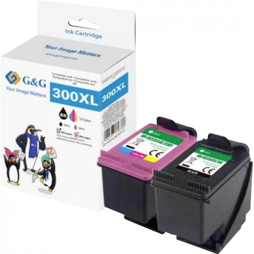 G&G Ink kompatibilní černá, barva NH-RC641E/RC644E GP-H300XLBKCMY-2P