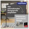 magnetoplan moderační tabule VarioPin (š x v) 100 cm x 180 cm plsť černá, šedá oboustranně použitelné, včetně koleček, magnetické, nástěnka 1181201