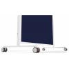 magnetoplan moderační tabule VarioPin (š x v) 100 cm x 180 cm plsť bílá, tmavě modrá oboustranně použitelné, včetně koleček, magnetické, nástěnka 1181114