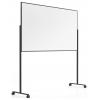 magnetoplan bílá popisovací tabule Vario (š x v) 100 cm x 180 cm černá, bílá lakovaný, hladký oboustranně použitelná , formát na šířku nebo na výšku