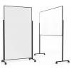 magnetoplan bílá popisovací tabule Vario (š x v) 100 cm x 180 cm černá, bílá lakovaný, hladký oboustranně použitelná , formát na šířku nebo na výšku