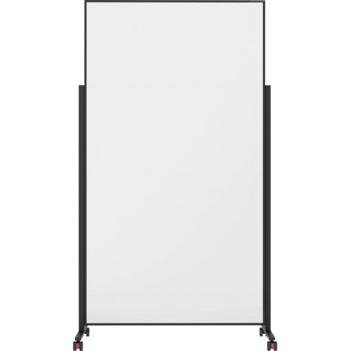 magnetoplan bílá popisovací tabule Vario (š x v) 100 cm x 180 cm černá, bílá lakovaný, hladký oboustranně použitelná , formát na šířku nebo na výšku