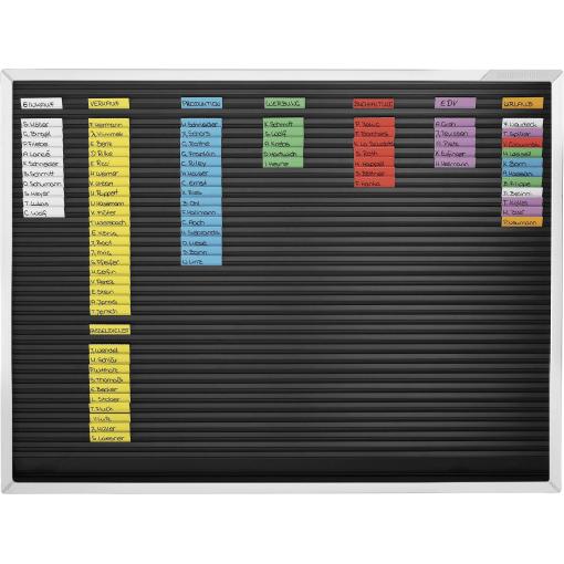 magnetoplan plánovací tabule 1245003 černá Tvrdé PVC 1 ks