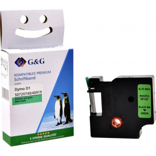 G&G páska do štítkovače Barva písma: černá 7 m