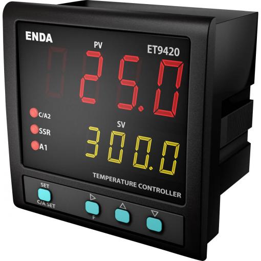 Enda ET9420-230-RS PID termostat Pt100 -200 do 1600 °C relé 2 A (d x š x v) 96 x 96 x 96 mm