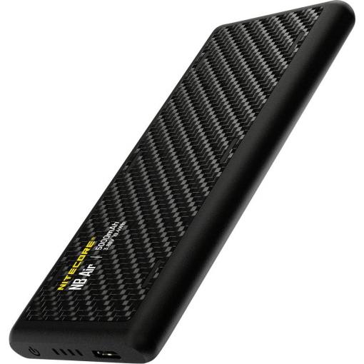 NiteCore powerbanka Li-Ion, 5000 mAh, QC 3.0, Dodávka energie, USB-C®, černá, Indikátor stavu