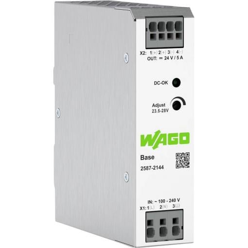 WAGO 2587-2144 síťový zdroj na DIN lištu 24 V/DC 5 A 120 W Počet výstupů:1 x Obsah 1 ks