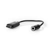 USB Adaptér Typ-C vidlice  / J3,5 mm zásuvka 15cm černý CCBW65950BK015