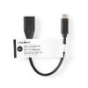 USB Adaptér Typ-C vidlice  / USB-A zásuvka 20cm černý CCGT61710BK02