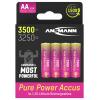 Ansmann Li-Ion Akku Mignon AA Typ 3500 (min. 3200 mAh) sada akumulátorů, Li-Ion, 3250 mAh, 1.5 V, 1 ks