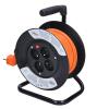 Solight prodlužovací přívod na bubnu, 4 zásuvky, 15m, oranžový kabel, 3x 1,0mm2 - PB22O