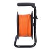 Solight prodlužovací přívod na bubnu, 4 zásuvky, 15m, oranžový kabel, 3x 1,0mm2 - PB22O