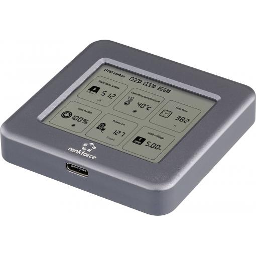 Renkforce RF-M2E-300 Pouzdro pro SSD M.2 USB-C® 10 GBit/s M.2 SATA, M.2 PCIe NVMe 2242 RF-6857526